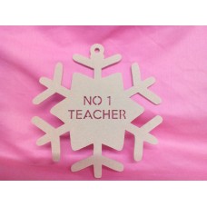 4mm MDF Teacher Snowflake